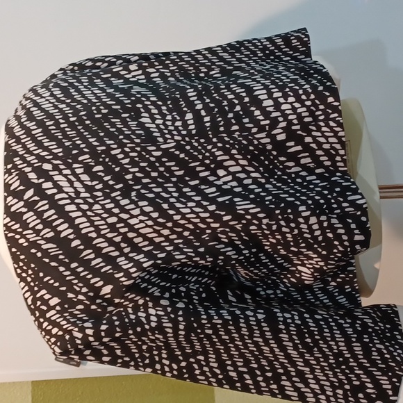 Designer Allen Kay sz 12 NWT Wmn's Blk/Wht 3/4 slv open front jacket - Picture 4 of 10